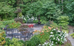 elegant private garden and patio landscape