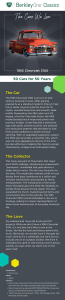 An infographic describing the Chevrolet 3100 and the reasons we love it.