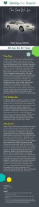 An infographic describing the 1990 Nissan 300ZX and the reasons we love it.